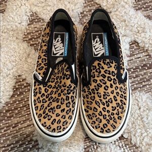 Vans Animal Print Slip-On Shoes
